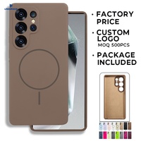 Coque de téléphone portable en silicone liquide magnétique de luxe antichoc pour Samsung Galaxy S20 S21 S22 S23 S24 S25 S26 Plus Fe Ultra