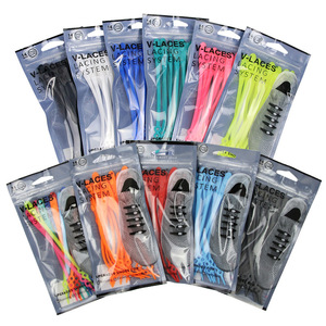 Cordones de silicona elásticos para niños y adultos, agujetas de doble agujero de cabeza redonda de alta calidad, sin cordones - Product Image 6