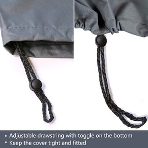 Ensemble <span class=keywords><strong>de</strong></span> couvertures <span class=keywords><strong>de</strong></span> meubles <span class=keywords><strong>de</strong></span> <span class=keywords><strong>jardin</strong></span> <span class=keywords><strong>de</strong></span> patio <span class=keywords><strong>de</strong></span> véranda extérieure robuste <span class=keywords><strong>de</strong></span> 4 pièces avec tissu résistant à l'eau 600D - Product Image 3