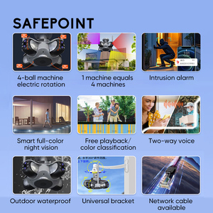 Regis 4k 8MP WIFI <span class=keywords><strong>IP</strong></span> CCTV Camera 360 độ phát hiện con người ứng dụng xoay bốn ống kính không dây bảo mật mạng hai chiều âm thanh đám mây - Product Image 2