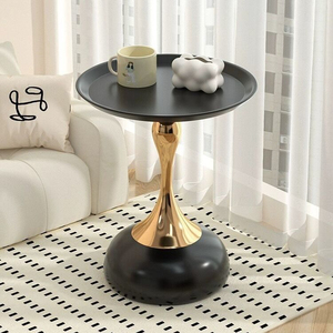 <span class=keywords><strong>Mesa</strong></span> de Centro y <span class=keywords><strong>Mesa</strong></span> Auxiliar de Acero de Lujo Contemporáneo para Sala de Estar, Oficina en Casa, Bar, Cocina, Uso Moderno - Product Image 3