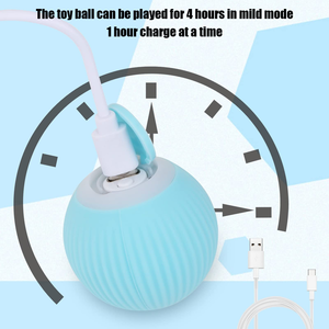 Smart Rolling Balls for <b>Dogs</b> Pet <b>Interactive</b> <b>Dog</b> <b>Toys</b> Movement <b>Toy</b> Electric Moving Chew Ball Squeaky <b>Dog</b> <b>Toy</b> Ball with Rope - Product Image 3
