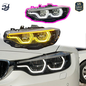 ไฟหน้า LED JY Auto สำหรับรถยนต์ซีรีส์ 4 รุ่น F32 F36 F82 F80 Pre Lci หรือ V2 สไตล์ Tri Color Switching ไม่มีข้อแจ้งเตือนความผิดพลาด ไฟหน้า LED - Product Image 1