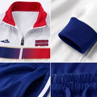 Survêtements pour hommes Logo personnalisé hommes hiver hommes Sport veste impression blanc athlétique ajusté Sublimation Designer survêtement