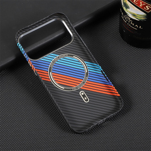 Funda para Teléfono con Textura de Fibra de Carbono para <span class=keywords><strong>iPhone</strong></span> 17 16 15 14 <span class=keywords><strong>13</strong></span> 12 <span class=keywords><strong>Pro</strong></span> Max N52, Magnética, Resistente a Impactos - Product Image 5