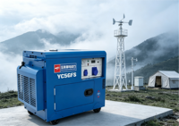 Groupe électrogène diesel portable super silencieux 5 kW à démarrage électrique YC5GFS/YCGFS-3 Moteur Yuchai 230 V Refroidi par air 1800 tr/min 50/60 Hz 5 A 91 %