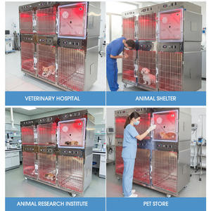 <span class=keywords><strong>Cage</strong></span> à chat multi-portes en acier inoxydable 304 pour hôpital vétérinaire et centres de soins animaliers - Product Image 3