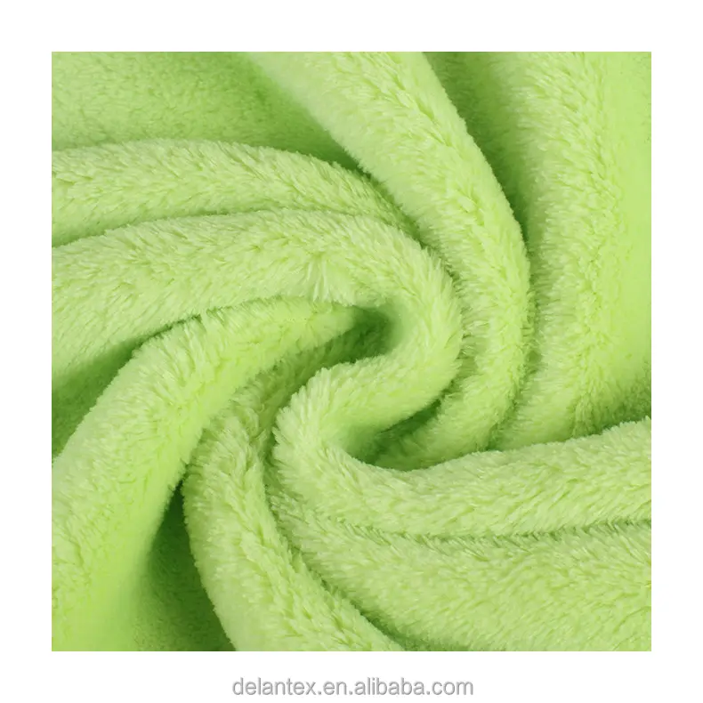 Custom Soft Fabric Textil Rohmaterial Polyester Solid Flanell Fleece Stoff für Decke und Kleidungs stücke
