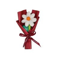 Meilleure vente transfrontalière : Bouquet de fleurs de tournesol en soie style campagnard, fleur unique – Cadeau idéal pour les enseignants