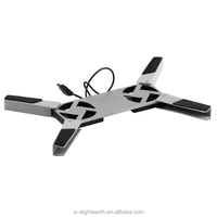 Mini ventilateur de refroidissement pliable USB avec 2 ventilateurs Cool pour ordinateur portable et ordinateur portable