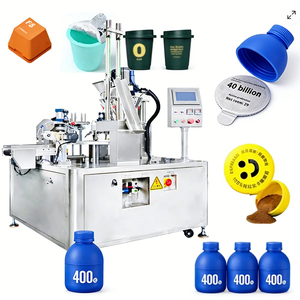 High Speed Rotary <strong>Powder</strong> Filler Sealer Capper for Probiotic Cocoa Matcha <strong>Powder</strong> in Small Bottle Cup Packaging - Product Image 1