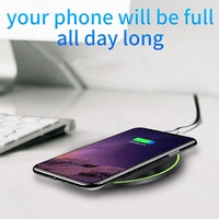 Support de chargeur sans fil portable double 10W/15W à charge rapide, station d'accueil 3-en-1 avec protection OTP, sortie PD 3.0 5V/2A 9V/2A pour téléphone portable CE/FCC
