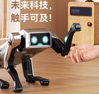 Robot chien mécanique à quatre pattes Cbyd AI, télécommande vocale, programmable, intelligent, interactif, jouet éducatif STEM, cadeau pour enfants
