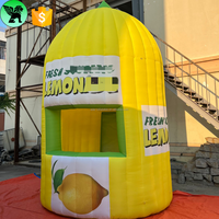 Modèle de stand gonflable pour événement publicitaire de festival, citron gonflable géant personnalisé pour la vente de jus A10575