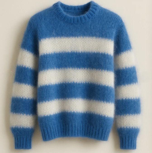 Suéter Unisex con Aspecto de Mohair, 100% Algodón, Tejido Degradado, Jersey Informal para Otoño e Invierno, Logotipo Personalizado, Marca Privada, Venta al Por Mayor de Fábrica - Product Image 6
