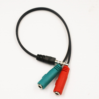 Double prise pour écouteurs 3.5mm Stéréo Audio Mâle 1 2 Femelle Casque Jack Y Splitter Cable Adapter for Monitor Use