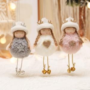 Natale decorazione della casa Natale pendente angelo peluche carino bambola ragazza regalo albero di Natale ciondolo Natale 2025 <span class=keywords><strong>Novita</strong></span> - Product Image 1