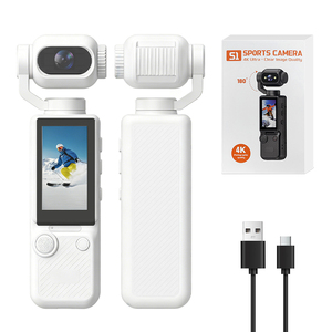 Mini caméra de vlogging 1080P avec enregistrement 180° °   Appareil photo numérique de poche à objectif rotatif, appareil photo portable pour les activités de plein air - Product Image 1