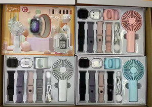 ZongX nuevo D96 Plus reloj inteligente 7 en 1 Set reloj auricular ventilador portátil Cable de carga inalámbrico reloj inteligente para hombres y mujeres - Product Image 5