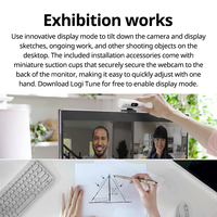 Webcam Brio 500 1080p HDR Full HD dengan Koreksi Cahaya dan Auto-framing