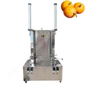 Éplucheur de pastèque automatique à simple et double tête pour cantaloup Machine à éplucher la courge musquée et l'ananas