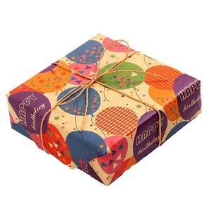 Happy Birthday Kraft <b>Paper</b> Gift Wrapping <b>Paper</b> Single Side Biodegradable Wholesale Packaging <b>Paper</b> For Craft And Gifts - Product Image 5