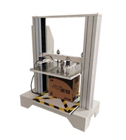 Máquina de prueba de compresión de cartón corrugado, microordenador, probador de compresión de caja de 500kg