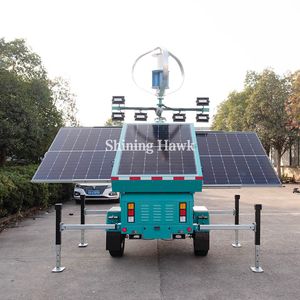 Tragbarer Solar licht turm ohne Emissionen mit australischem Standard anhänger von Wind Turbo - Product Image 5