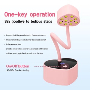 Heart Shape <b>Wireless</b> UV LED Rechargeable Mini Desktop Nail <b>Lamp</b> for Fast Curing Gel Polish Manicure - Product Image 3