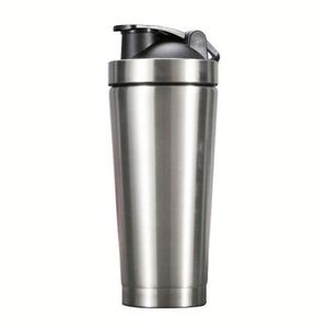 Factory Custom Logo Bpa Free Eco-Friendly Food Grade Protein Insulated Bullet Shape Lid <b>Shaker</b> <b>Bottles</b> Sport Gym Stainless Steel - Product Image 4