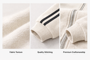 Ensemble de survêtement rayé 2 pièces pour <span class=keywords><strong>femme</strong></span>, veste zippée à col montant et pantalon droit, en maille respirante et écologique polyester/coton - Product Image 4