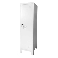 Armoire en acier à une porte GDLT, casier de rangement métallique, armoire à vêtements autoportante, moderne, pour la maison ou le bureau