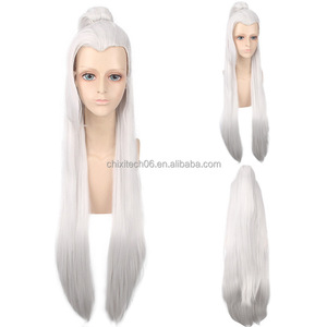 Parrucca per Cosplay, Costume Antico, Sword Network 3, Asura, Tufang Sui, Bai Yutang, <span class=keywords><strong>Li</strong></span> Xiaoyao, Donghua, Emperor Chunyang, Bai Liu - Product Image 4