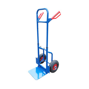 Carro de almacén manual HT1426 de 2 ruedas, plegable, de acero resistente, para almacenamiento y transporte - Product Image 4