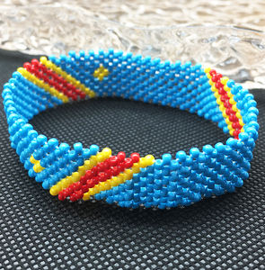 Braccialetto di perline Dazgirl con bandiera africana della Tanzania - Product Image 3