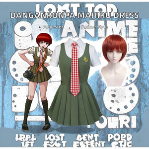Set di costumi cosplay <span class=keywords><strong>Anime</strong></span> <span class=keywords><strong>Danganronpa</strong></span> Koizumi Mahiru, uniformi giapponesi, gonne, abiti da marinaio per donna - Product Image 1