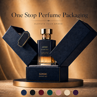 Boîte d'emballage de parfum de luxe avec logo personnalisé, design à double porte magnétique, boîte de parfum, emballage de flacon de parfum
