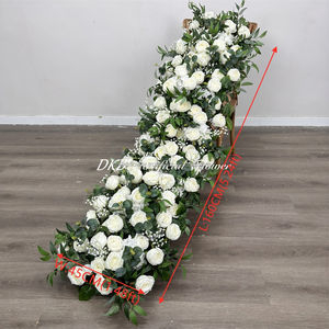 Arreglo Floral Artificial Hecho a Mano al por Mayor, Camino de Mesa Largo Azul con Colores Personalizados para Bodas, Eventos Escolares - Product Image 2