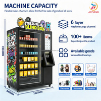JOYVEND Distributeur automatique de boîtes mystères sans espèces pour jouets anti-stress, cartes TCG, cadeaux surprise, livraison par ascenseur, paiement par carte de crédit