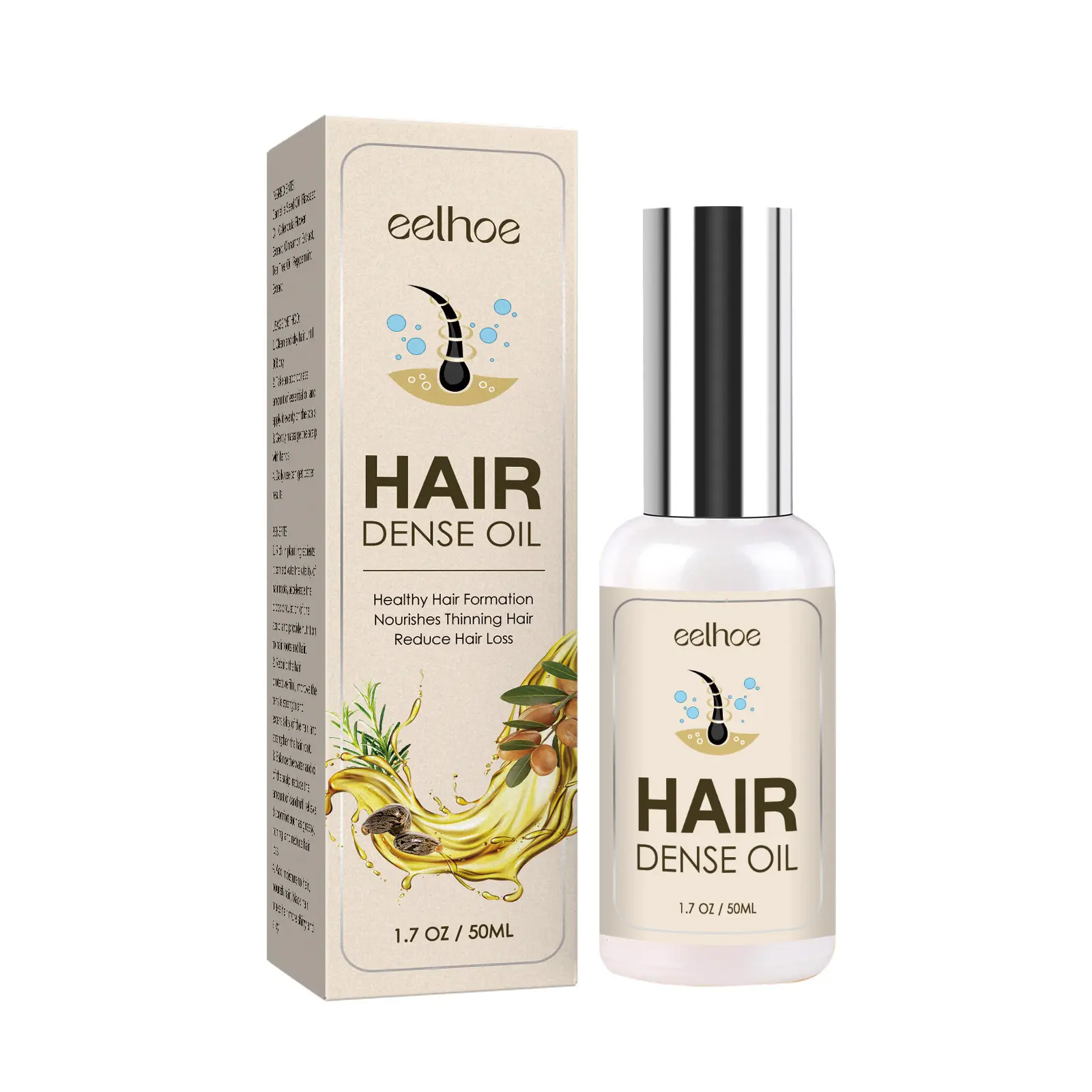EELHOE JSKY Haarreparatur Ätherisches Öl langwierige Haarwurzel Kopfhaut Massage Pflege dichtes Haar ätherischer CN-Stichtyp