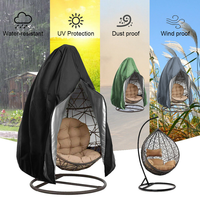 Housse de protection pour fauteuil suspendu d'extérieur, imperméable, avec fermeture éclair, anti-poussière, protection UV, pour chaise suspendue de patio