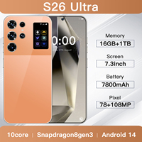 S26 Ultra, Teléfono Inteligente 5G de 7.3 Pulgadas, Deca Core, 16GB+1TB, Multi-idioma (Inglés, Alemán, Francés, Español)