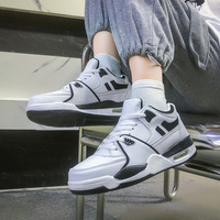 Chaussures pour hommes tendance avec coussin d'air, chaussures décontractées pour hommes à semelle épaisse, chaussures de sport rétro polyvalentes tendance pour hommes