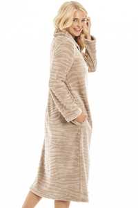 Usine super doux polaire fermeture éclair imprimé zèbre longues robes polyester chemise de nuit femmes flanelle fermeture éclair housecoat léger <span class=keywords><strong>peignoir</strong></span> - Product Image 5