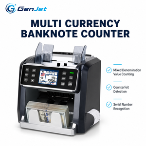 เครื่องนับธนบัตรอัจฉริยะพร้อมระบบตรวจจับธนบัตรปลอมและเครื่องพิมพ์ในตัวสำหรับการจัดการเงินสดในร้านค้าปลีก - Product Image 2