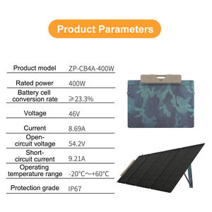 Portable 400W Pliable Panneau <span class=keywords><strong>Solaire</strong></span> Blackout Centrale D'urgence pour Camping En Plein Air Pliant <span class=keywords><strong>Chargeur</strong></span> <span class=keywords><strong>Solaire</strong></span> - Product Image 4
