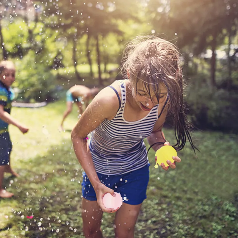 Bomba de silicone para bebês, balão de água de qualidade alimentar, bomba de banho para praia ao ar livre, sem ímã, jogo de balões de água, novidade em oferta