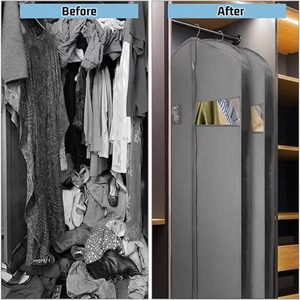 Oem/odm Custom Wholesale Eco-friendly Reusable Nonwoven Fabric Material Clothes <strong>Garment</strong> <strong>Bag</strong> Suit <strong>Bag</strong> for Dustproof - Product Image 3