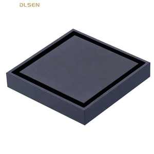 Drain de sol en acier Drains de sol carrés en acier inoxydable Drains couleur noire de la Chine Offre Spéciale modèle pour projet Apparment - Product Image 1