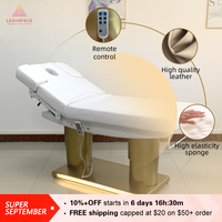 Table de massage électrique de luxe moderne en acier inoxydable doré, personnalisable, pour salon de beauté, spa, hôtel, salle de sport - Offre Spéciale 4